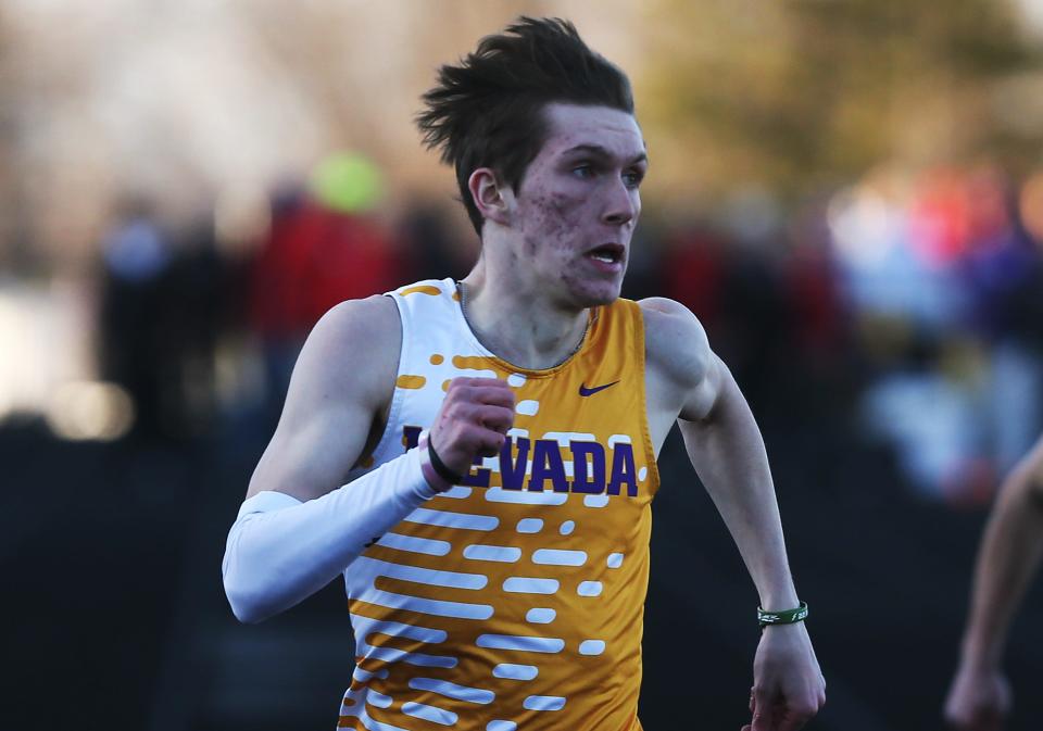 Nevada sprinter Connor Kunze is hoping for a big sophomore year. Kunze qualified for the state meet in the Class 3A 200-meter dash as a freshman, and he wants to make it in the 100 as a sophomore.