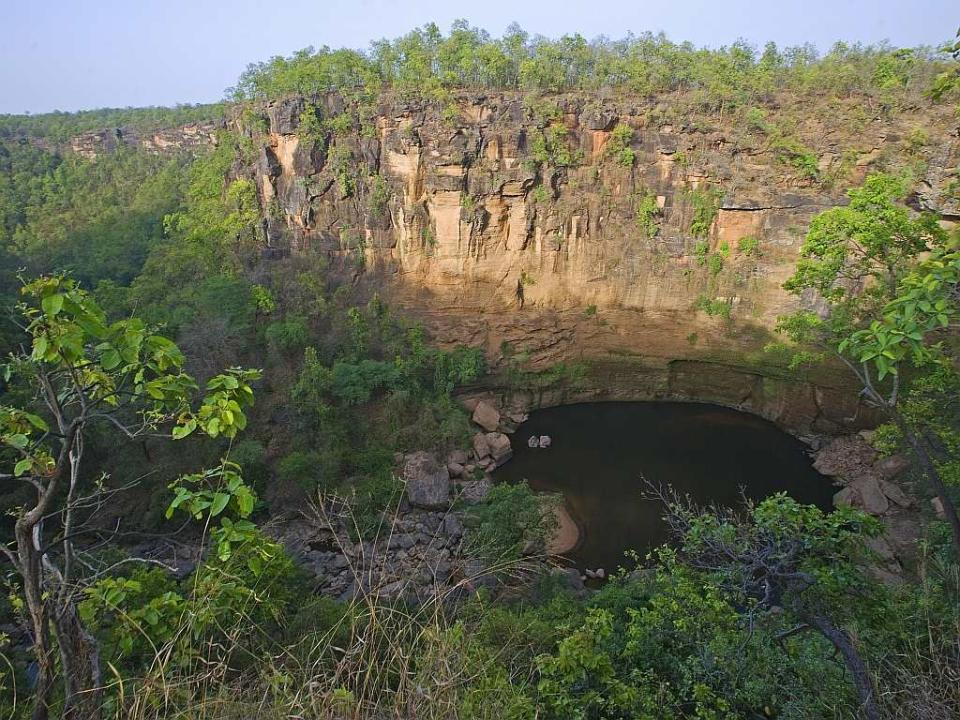 A watering hole in the Sanjay Dubri National Park.