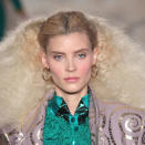 <b>L'Wren Scott </b><br><br>Models had frizzy hair and flushed cheeks on the runway.<br><br>Image © Getty