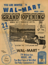 <p>The original grand opening flyer promised customers low prices. The store celebrated its grand opening on July 2, 1962. </p><p>Photo: Courtesy of The Walmart Museum</p>