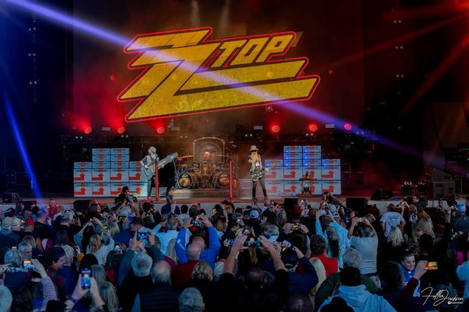 ZZ Top performs last month in Macon, Georgia, on Sunday.