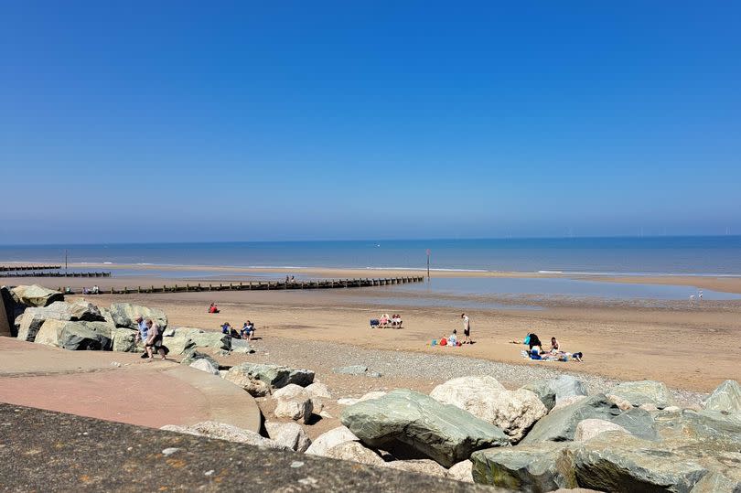 Withernsea beach facing the North Sea