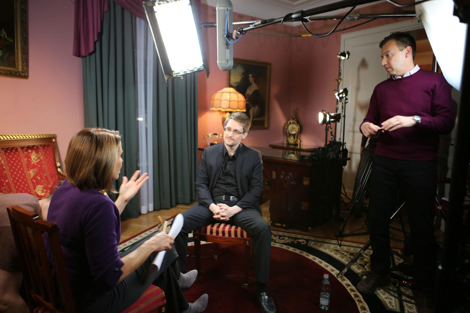 Katie Couric interviews Edward Snowden: A look behind the scenes