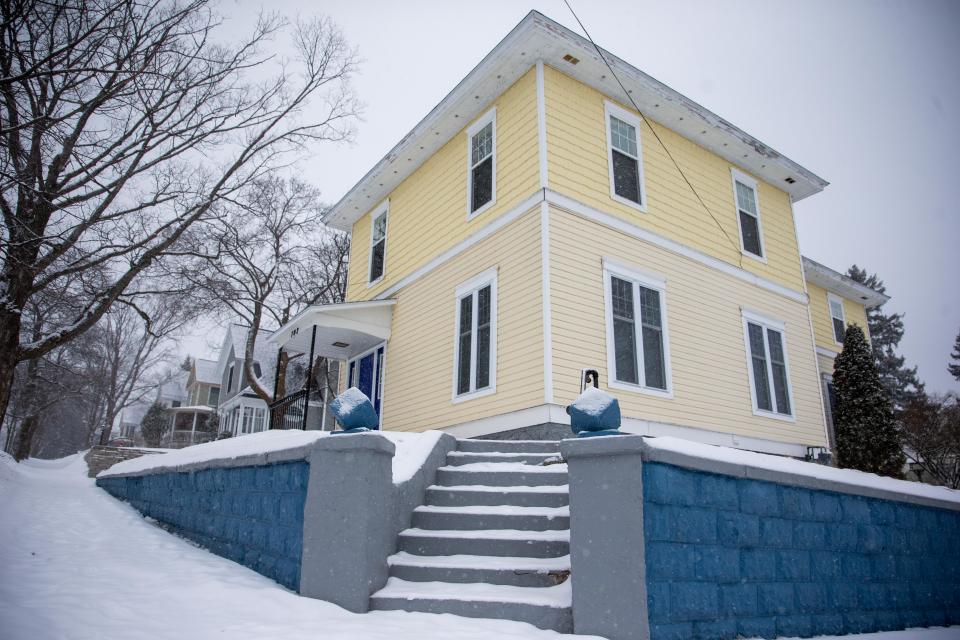 Housing near downtown Petoskey Monday, March 14, 2022, along Michigan Street. 