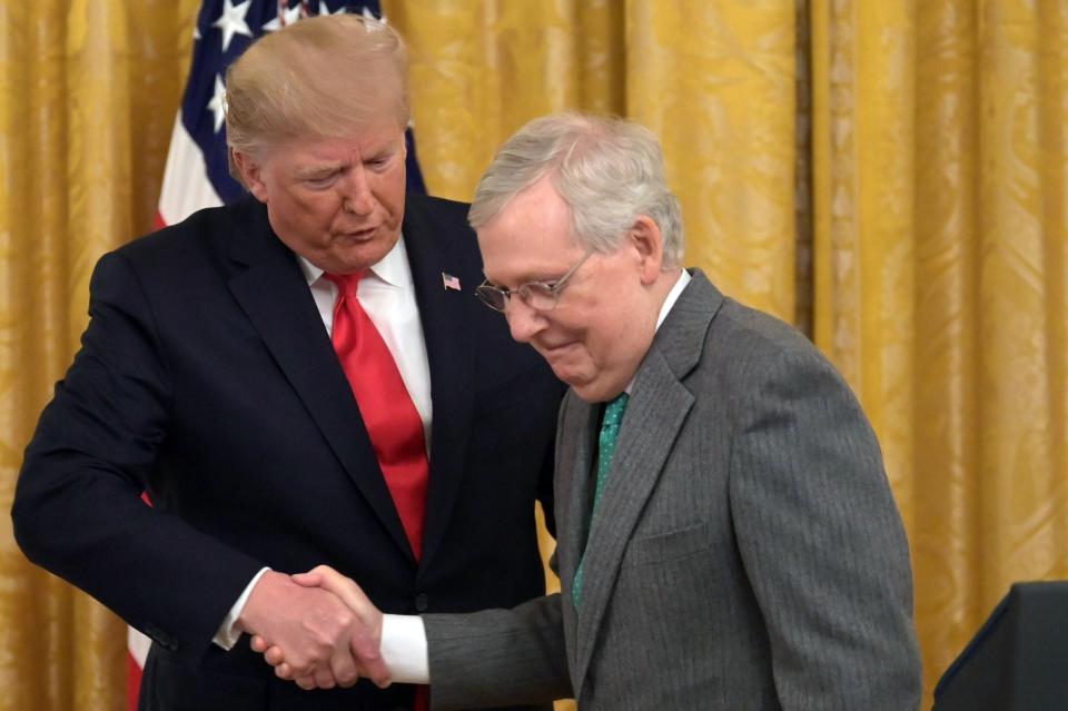 Senate Majority Leader Mitch McConnell calls the new trade deal "a major step for our whole country." The next step is President Donald Trump's signature.