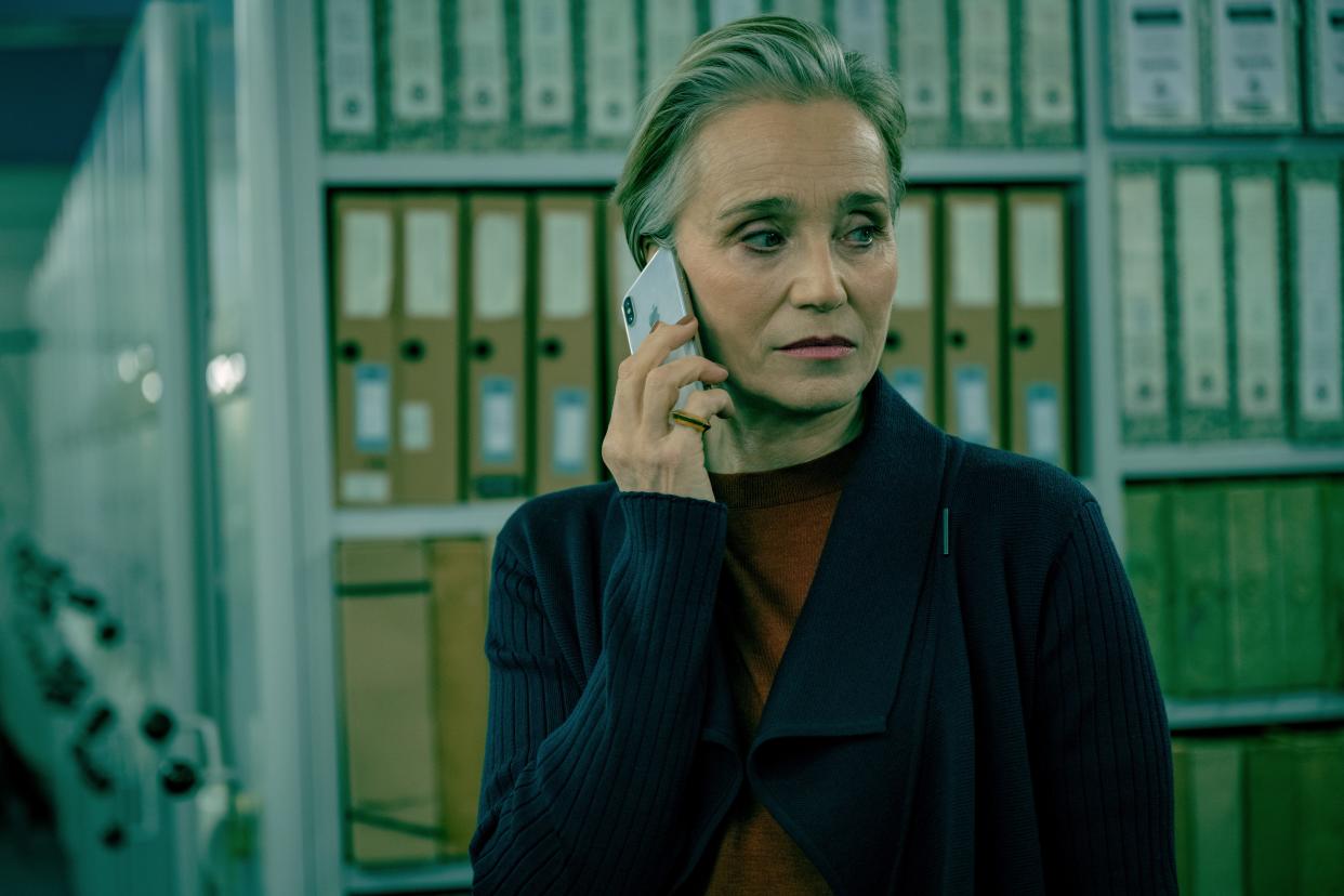 Kristin Scott Thomas plays the head of Britain's MI5 in "Slow Horses," which kicked off its fourth season on Apple TV+.