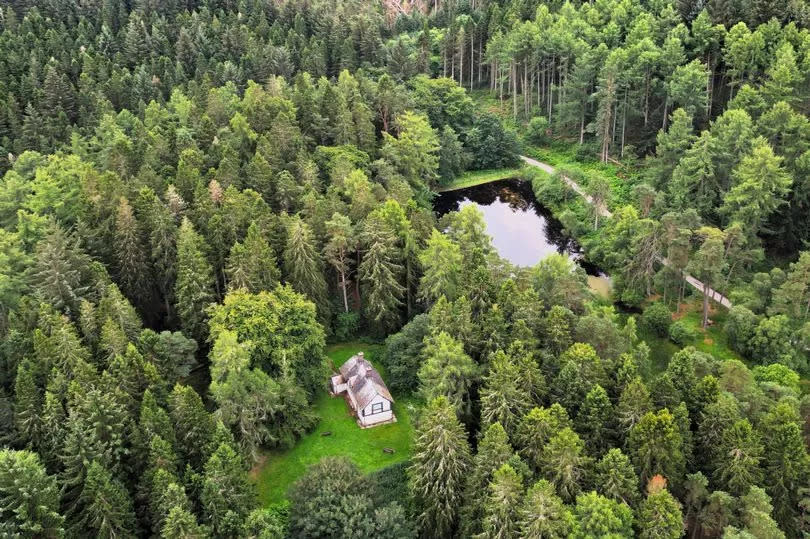 Bod Petryal, an old gamekeeper’s cottage on the Pool Park Estate in Clocaenog Forest