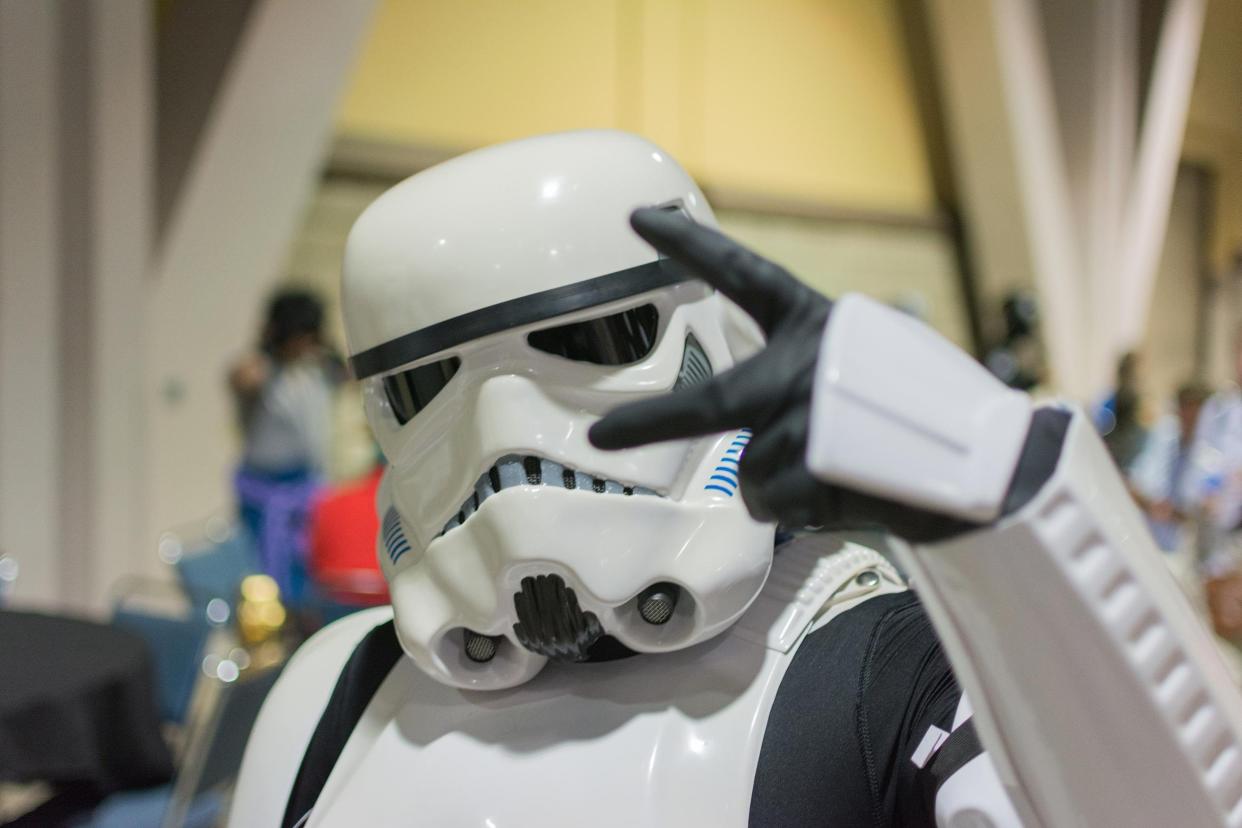 Star Wars Storm Trooper Costume at The Long Beach Comic Con