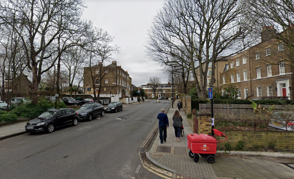 The G4S van was abandoned on Larkhall Rise in Clapham, south London. (Google)