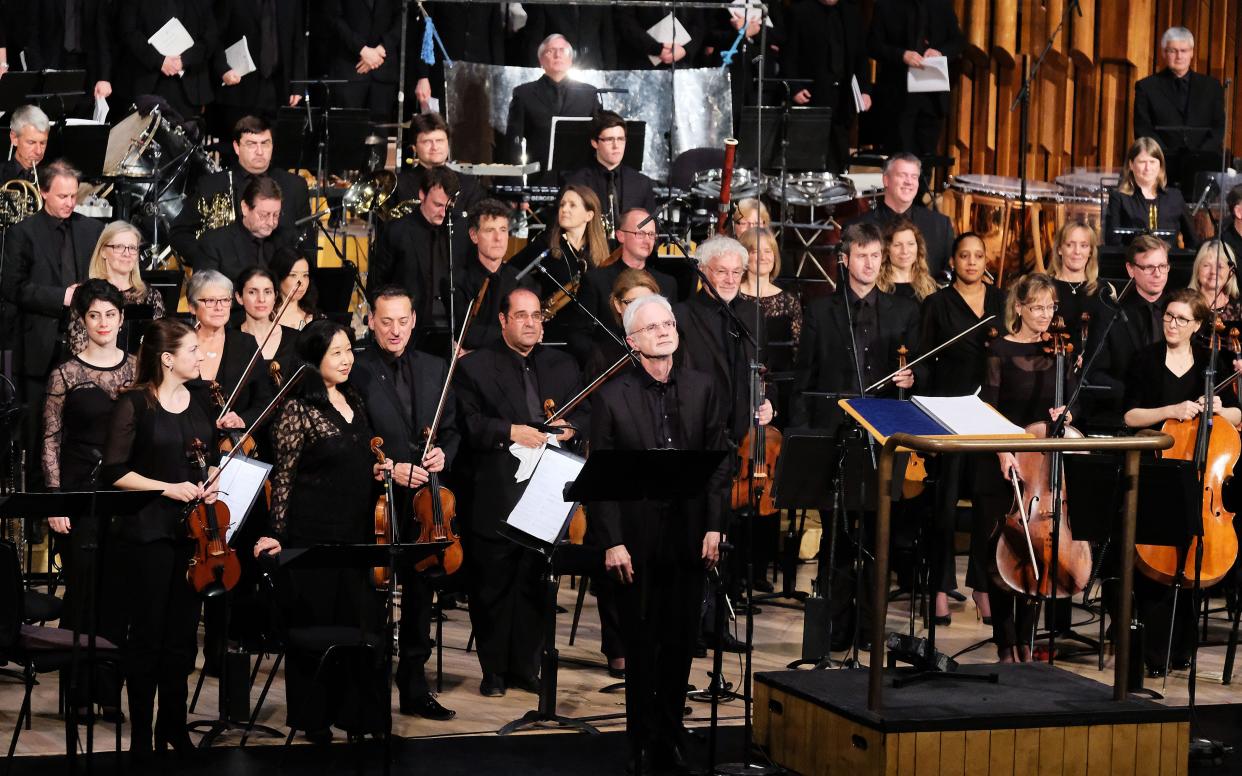 Composer John Adams takes a bow after a performance of Doctor Atomic at the Barbican - Mark Allan©