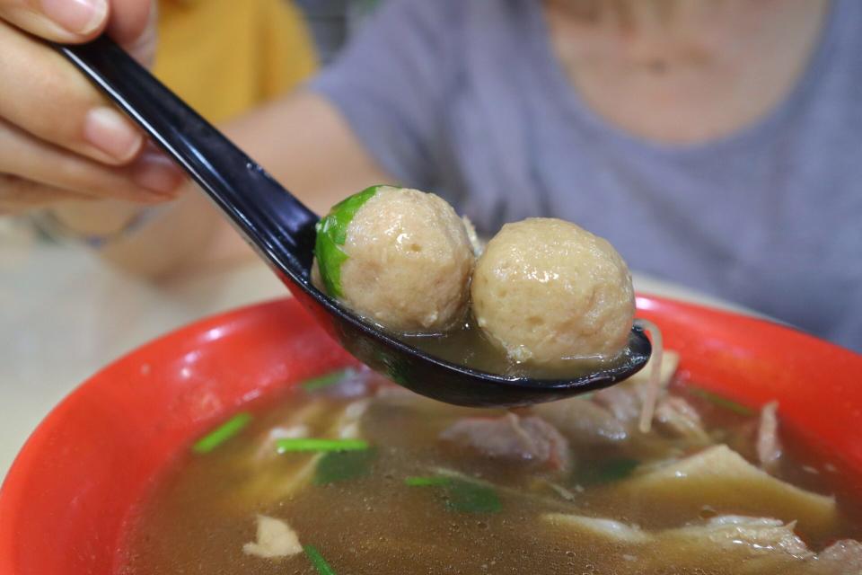 lao wu ji mutton soup - lamb balls