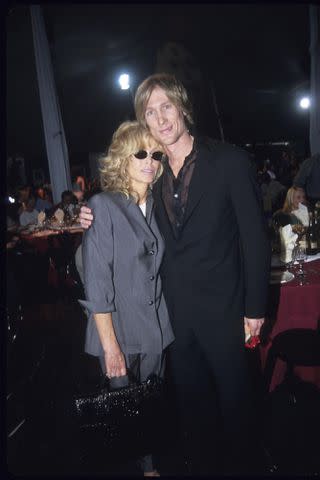 <p>Patrick McMullan</p> Farrah Fawcett and Scott Woodward at the American Spirit Awards on March 25, 2000.