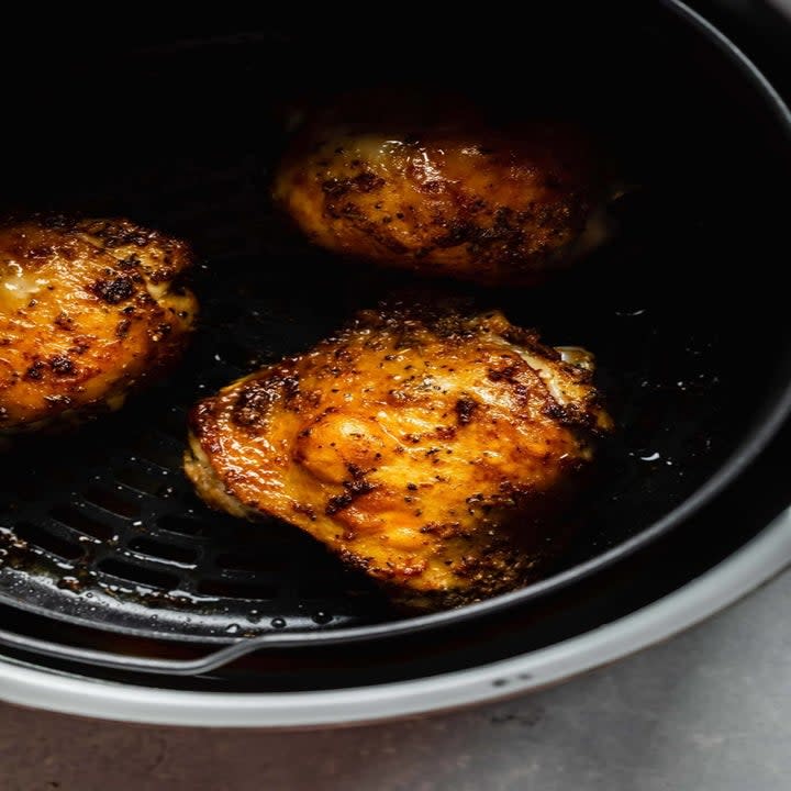 Chicken thighs in the air fryer.