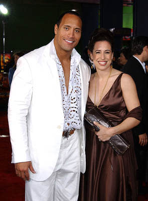 The Rock , aka Dwayne Johnson, with wife Dany at the LA premiere of Universal's The Scorpion King