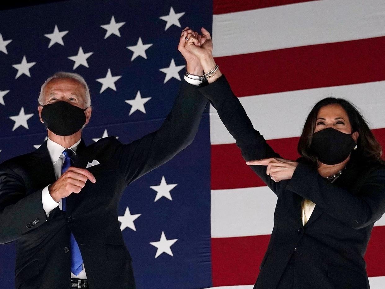 Joe Biden Kamala Harris masks DNC