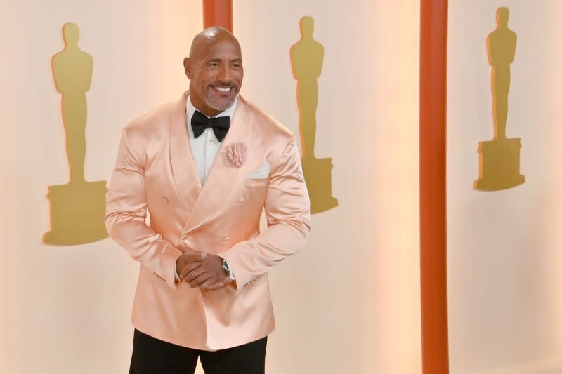 Dwayne Johnson attends the Academy Awards in March. File Photo by Jim Ruymen/UPI