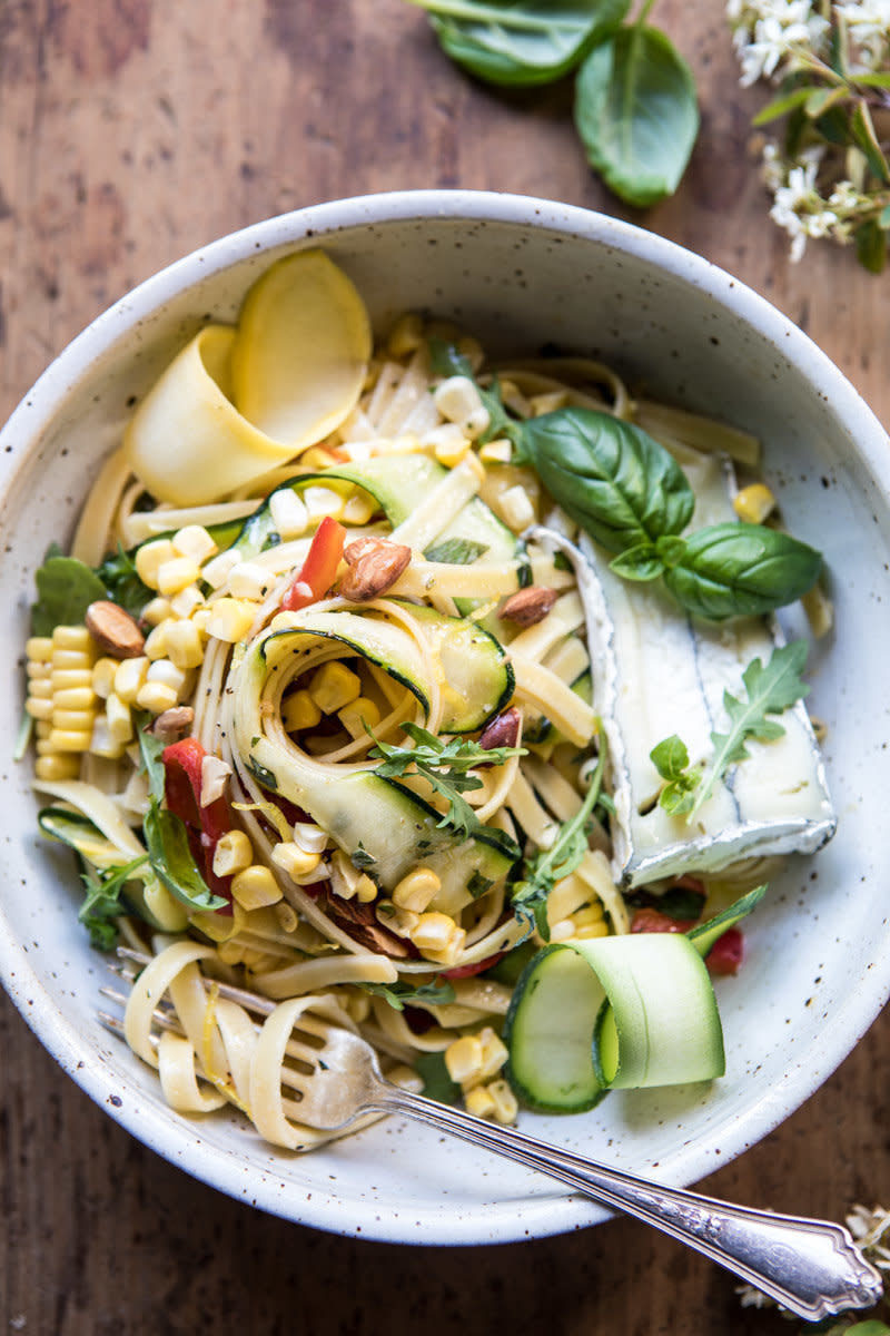 <strong>Get the <a href="https://www.halfbakedharvest.com/farmers-market-goat-cheese-pasta-primavera/" target="_blank">Farmers Market Goat Cheese Pasta Primavera recipe</a>&nbsp;from Half Baked Harvest</strong>
