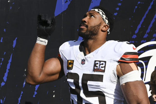 Browns defeat Ravens 33-31, DE Myles Garrett wreaks havoc - Yahoo Sports