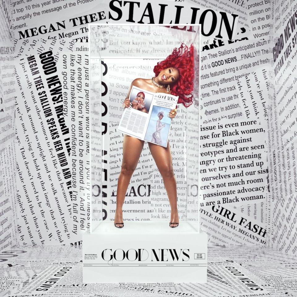 megan thee stallion good news debut album cover artwork