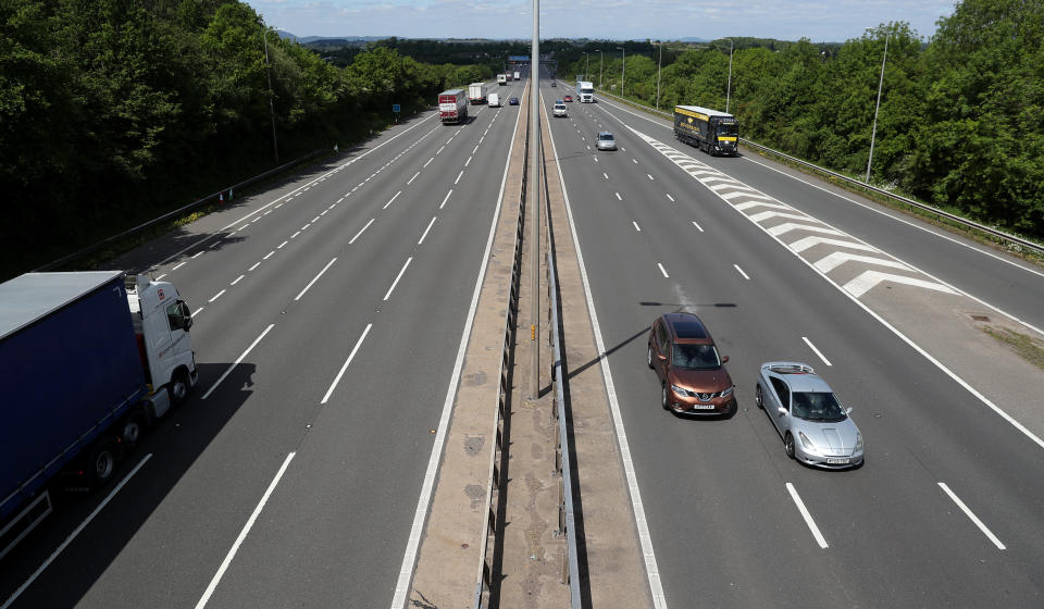 Embargoed to 0001 Saturday April 03 File photo dated 12/05/20 of traffic on the M5 near Strensham services. A motorway service area on a key tourist route has been named the worst in Britain. Issue date: Saturday April 3, 2021.