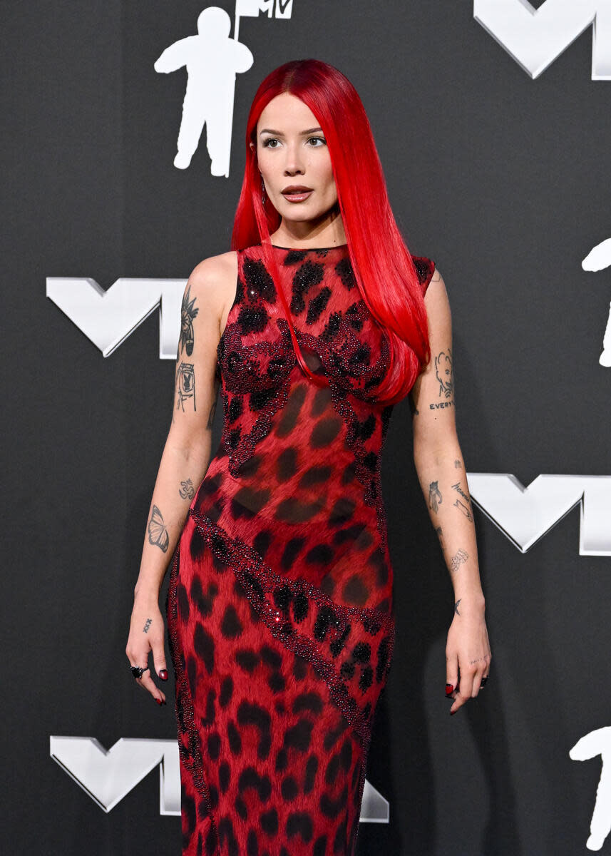 Halsey at the 2024 MTV Video Music Awards held at UBS Arena on September 11, 2024 in in Elmont, New York.