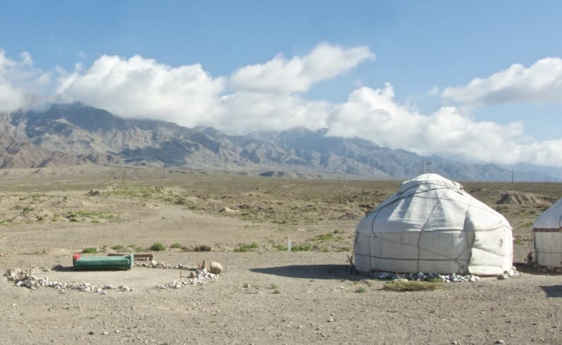 Yurt making in Central Asia