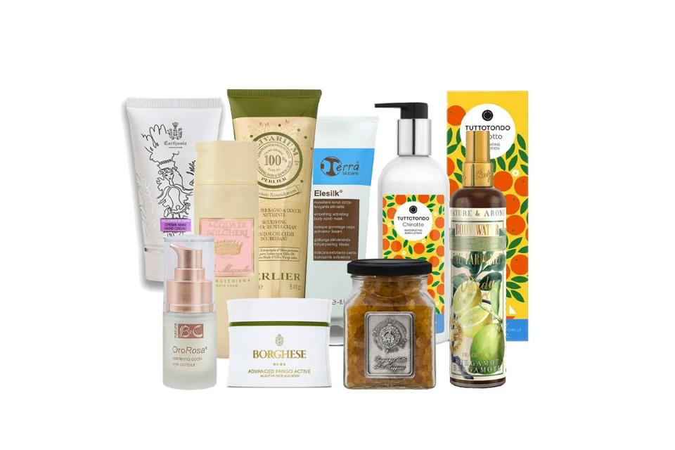 Various beauty products gift set