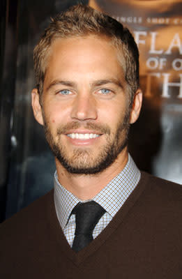 Paul Walker at the Los Angeles premeire of DreamWorks Pictures' Flags of Our Fathers