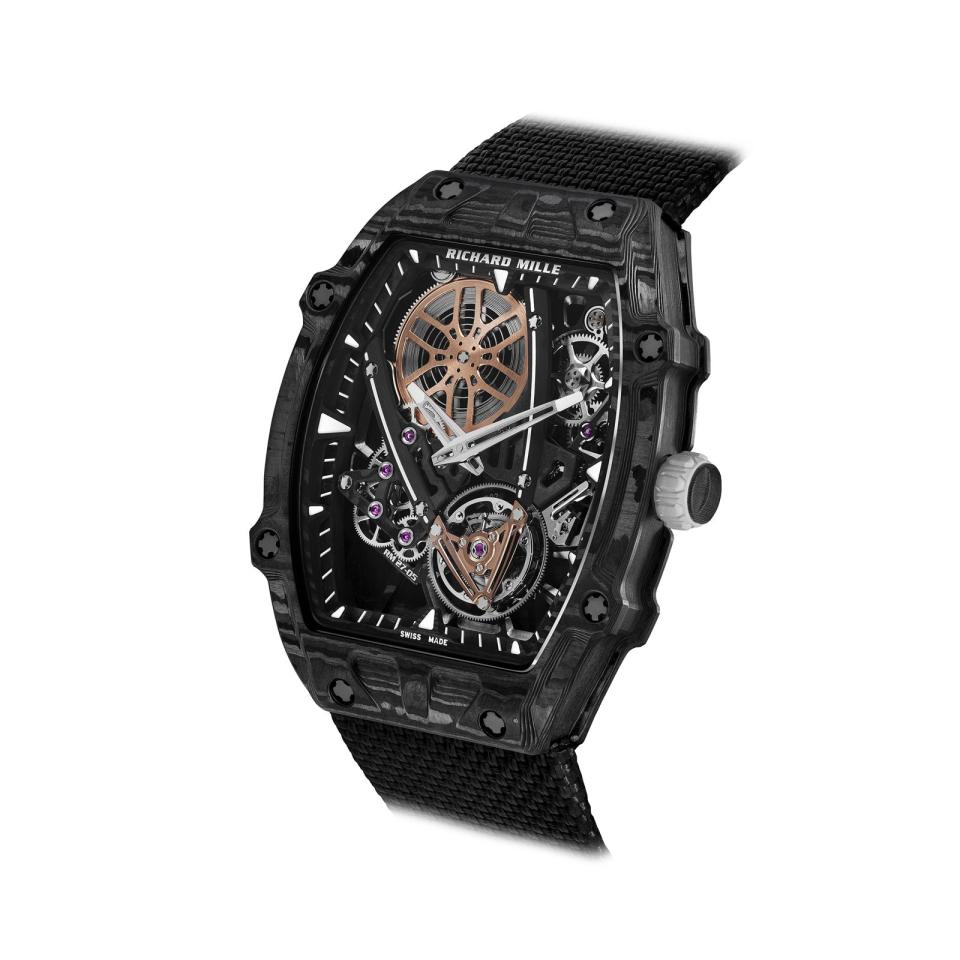 RICHARD MILLE 最新RM 27-05 Rafael Nadal飛行陀飛輪腕錶，限量80只，售價未定。