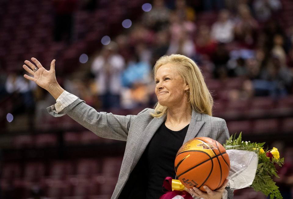 FSU honors former head coach Sue Semrau as FSU women's basketball faces Duke at the Donald L. Tucker Civic Center in Tallahassee, Fla. on Sunday, Jan. 29, 2023.