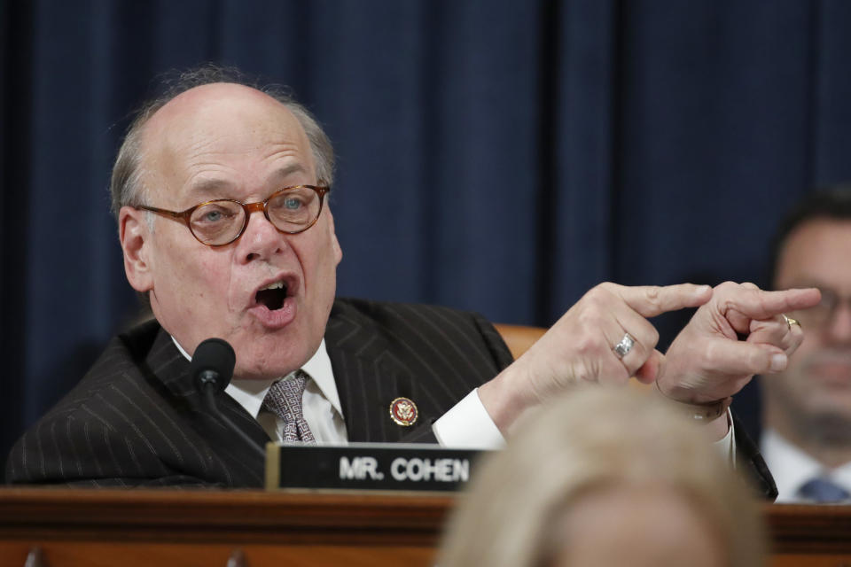 Rep. Steve Cohen, D-Tenn., speaks during a House Judiciary Committee markup of the articles of impeachment against President Donald Trump, on Capitol Hill, Thursday, Dec. 12, 2019, in Washington. (AP Photo/Alex Brandon)