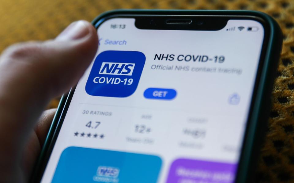 "Large numbers" of NHS staff are being pinged by the app to self-isolate as the level of community infections rise - Jakub Porzycki/NurPhoto via Getty Images