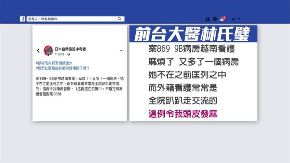 與染疫醫護不同層樓、曾離開醫院確診看護感染源不明恐成未爆彈