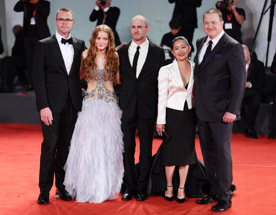 Samuel D. Hunter, Sadie Sink, Darren Aronofsky, Hong Chau and Brendan Fraser