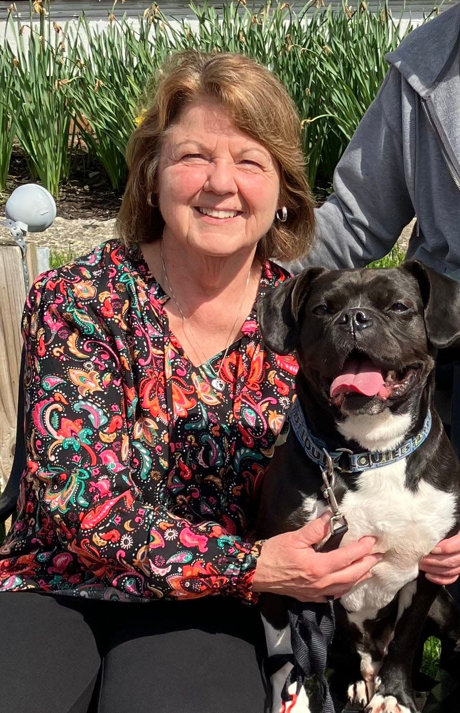 Jan Caudell and her dog, Louie, will embark into retirement this month. Caudell is founder of Resale to the Rescue, an upscale resale shop in Mishawaka that raises money for local animal causes.