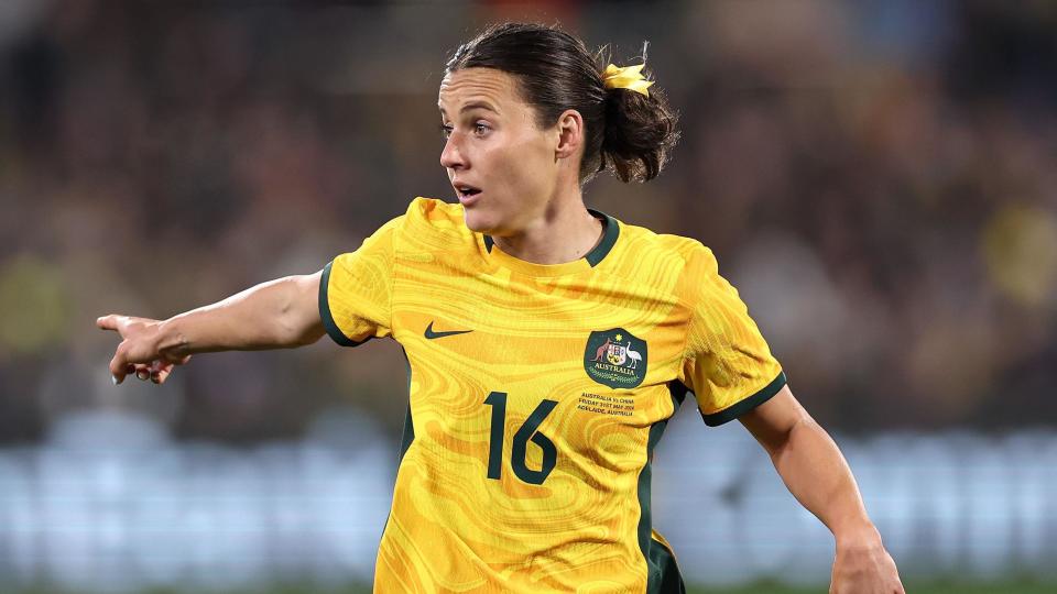 Hayley Raso playing for Australia