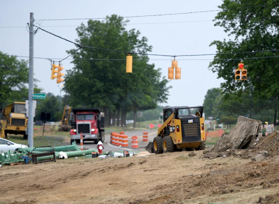 Construction is underway on a roundabout at the intersection of Pittsburg Avenue and Mount Pleasant Street NW in Jackson Township. Stark County Engineer Keith Bennett said work, which started earlier this week, is scheduled to be completed by Nov. 1.