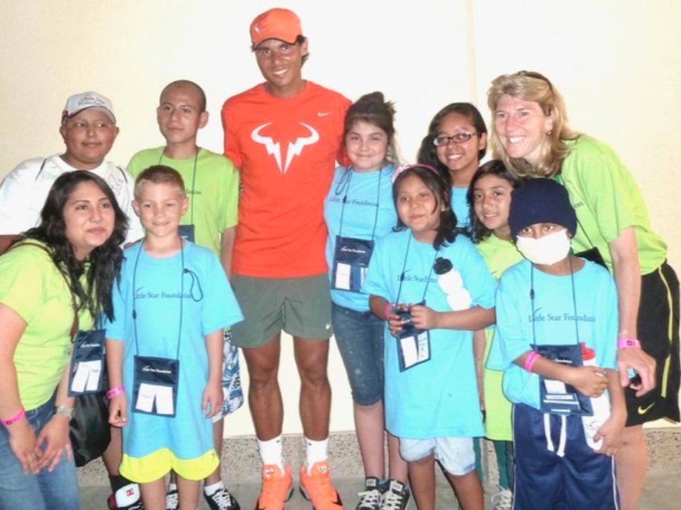 Rafael Nadal visits the Little Star Foundation’s cancer programme (Andrea Jaeger)