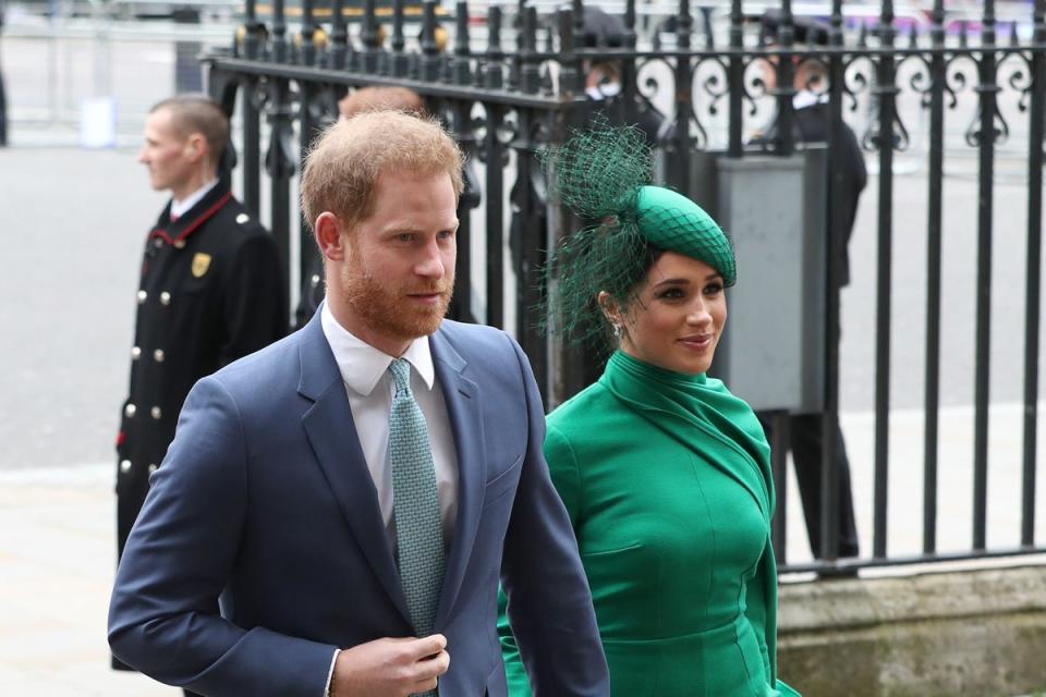 Harry and Meghan in London (PA Wire)