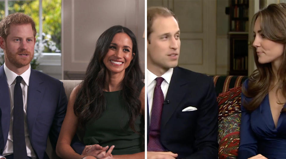 How did Harry and Meghan’s first interview compare to William and Kate’s? [Photo: BBC]