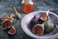 <p>Both fresh and dried figs are full of potassium and <a href="https://www.thedailymeal.com/healthy-eating/how-to-eat-more-fiber?referrer=yahoo&category=beauty_food&include_utm=1&utm_medium=referral&utm_source=yahoo&utm_campaign=feed" rel="nofollow noopener" target="_blank" data-ylk="slk:an easy way to add more fiber to your diet;elm:context_link;itc:0;sec:content-canvas" class="link ">an easy way to add more fiber to your diet</a>. Dried figs are probably easier to find at the grocery store and contain about 260 grams of potassium and 3 grams of fiber in a fourth-cup serving. They’re also naturally sweet and satisfyingly chewy, and make a fabulous addition to muffins, breads and as a topping for yogurt.</p>