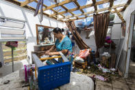 <p>Marry Ann Aldea loss everything at her house after the winds of hurricane Maria ripped away her roof. The mountain town of Juncos is one of the most affected after the pass of Hurricane María. Hurricane Maria passed through Puerto Rico leaving behind a path of destruction across the national territory. (Photo: Dennis M. Rivera Pichardo for The Washington Post via Getty Images) </p>