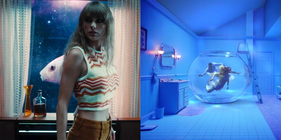 taylor swift fish bowl lavender haze lover music videos