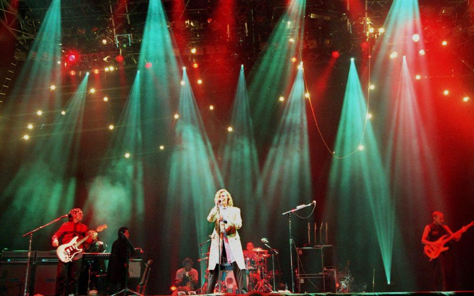 David Bowie on stage at Glastonbury, June 25 2000 - Redferns