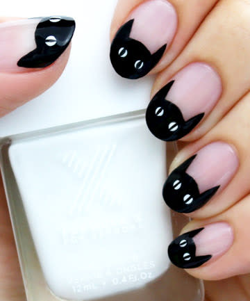 Black Cat French Manicure