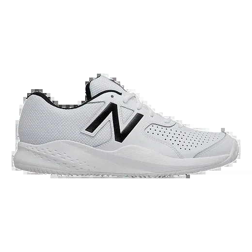 New Balance Men's 696v3 Tennis Shoes - White/Black