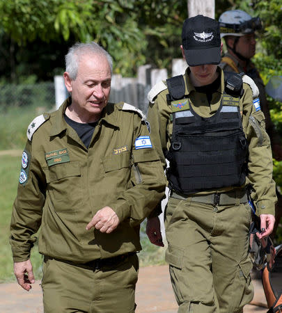 Israeli military personnel prepare to help searching for victims of a collapsed tailings dam owned by Brazilian mining company Vale SA, in Brumadinho, Brazil January 28, 2019. REUTERS/Washington Alves