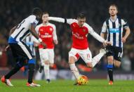 Football Soccer - Arsenal v Newcastle United - Barclays Premier League - Emirates Stadium - 2/1/16 Arsenal's Mesut Ozil in action Reuters / Eddie Keogh Livepic