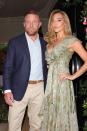 <p>After over five years of dating and three children together, Guy Ritchie, 51, and his model girlfriend Jacqui Ainsley, 38, finally <a rel="nofollow noopener" href="http://www.dailymail.co.uk/tvshowbiz/article-3184146/Guy-Ritchie-Jacqui-Ainsley-share-stunning-photos-lavish-three-day-nuptials.html" target="_blank" data-ylk="slk:said &quot;I do&quot;" class="link ">said "I do"</a> in 2015 with a lavish summer wedding.</p>