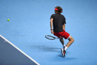 Tennis - ATP Finals - The O2, London, Britain - November 17, 2018 Germany's Alexander Zverev in action during his semi final match against Switzerland's Roger Federer Action Images via Reuters/Tony O'Brien